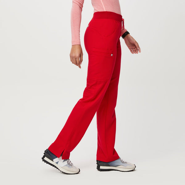 women's Pop Red Kade High-Rise - Tall Straight-Leg Scrub Pant™