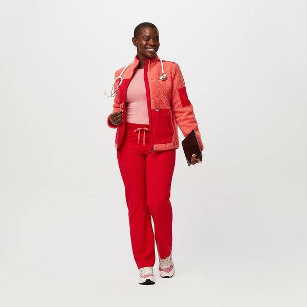 women's Pop Red Livingston - Straight-Leg Scrub Pant™