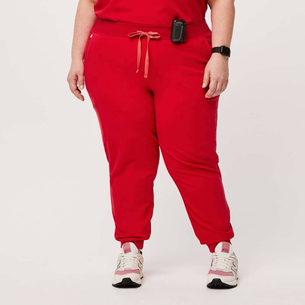 women's Pop Red Zamora™ - Tall Jogger Scrub Pant (3XL - 6XL)