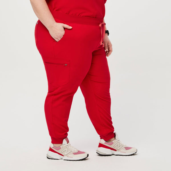women's Pop Red Zamora™ - Jogger Scrub Pant (3XL - 6XL)