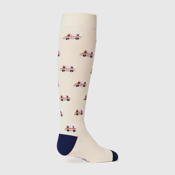 women's Cream Ambulance - Compression Socks