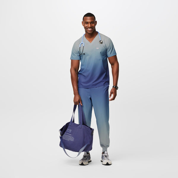 Dark Ocean Mist Laminated Tote