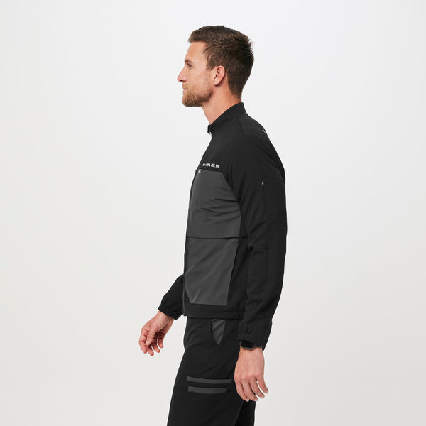men's Black Cobaki - Double Utility Scrub Jacket