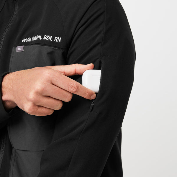 men's Black Cobaki - Double Utility Scrub Jacket