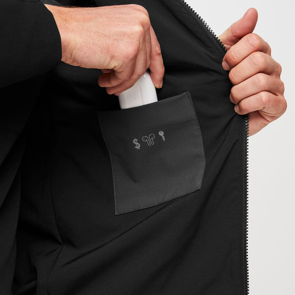 men's Black Cobaki - Double Utility Scrub Jacket