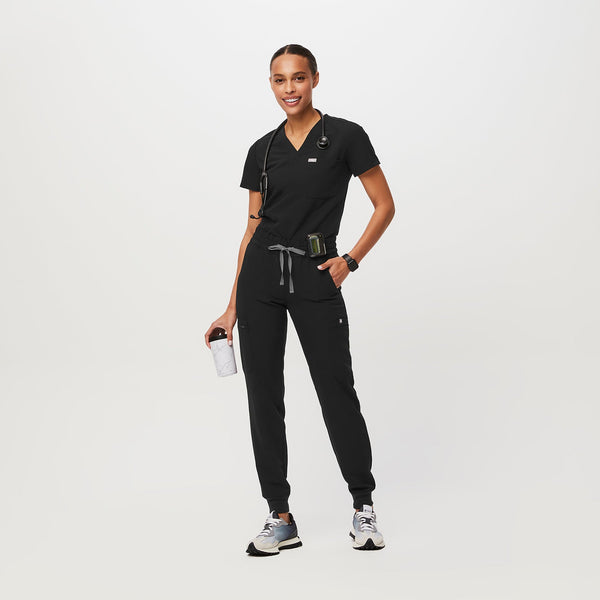 women's Black Uman Relaxed - Jogger Scrub Pant