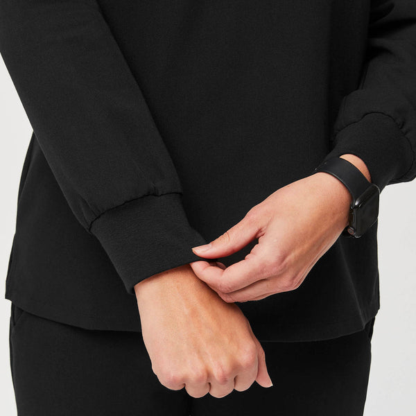 women's Black Catarina Long-Sleeve -  Scrub Top™