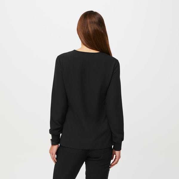 women's Black Catarina Long-Sleeve -  Scrub Top™