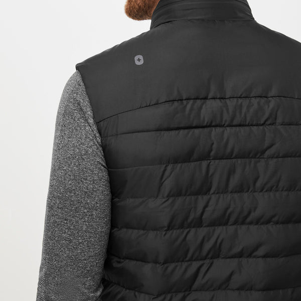 men's Black Packable - Puffer Vest