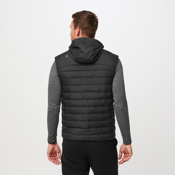 men's Black Packable - Puffer Vest