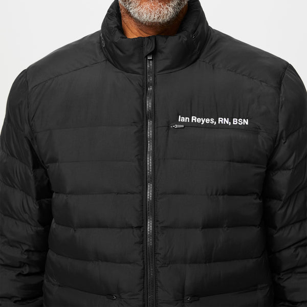 men's Black Packable - Puffer Jacket