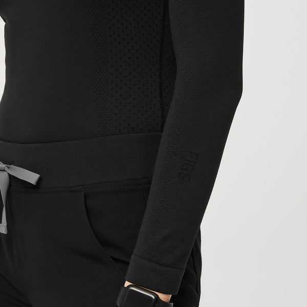 women's Black Salta - Seamless Bodysuit