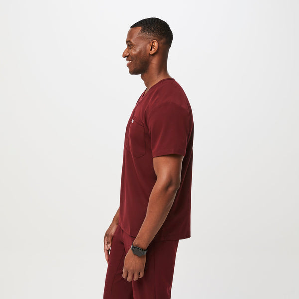 Men's Burgundy Leon -  Scrub Top™
