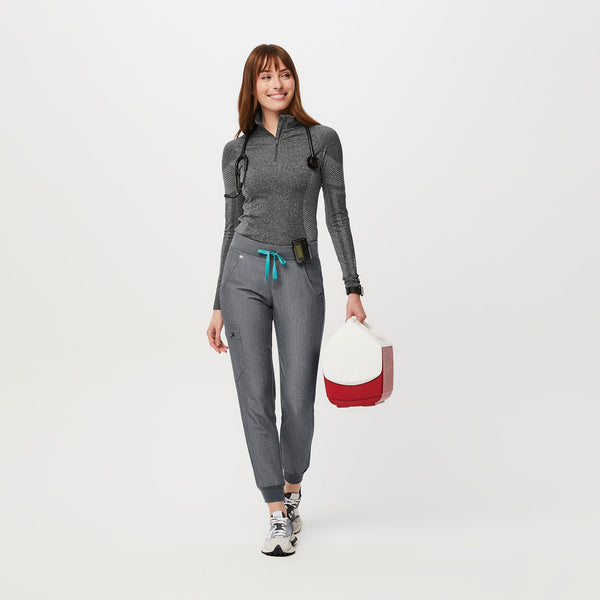 women's Graphite Salta Seamless ¼ Zip - Long-Sleeve Underscrub