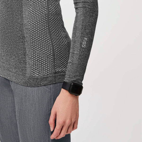women's Graphite Salta Seamless ¼ Zip - Long-Sleeve Underscrub