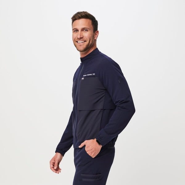 men's Navy Cobaki - Double Utility Scrub Jacket