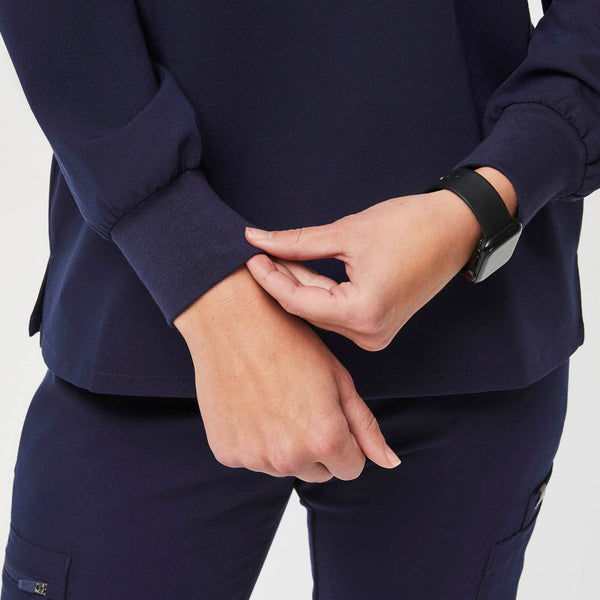 women's Navy Catarina Long-Sleeve -  Scrub Top™