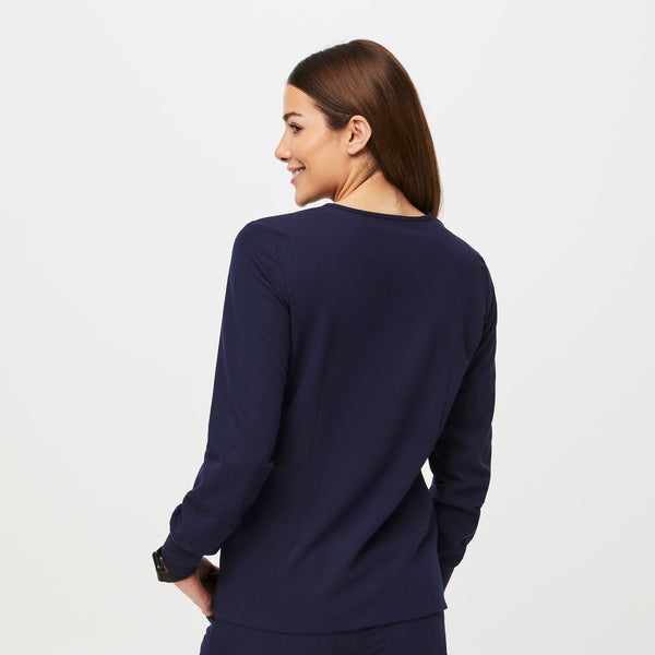 women's Navy Catarina Long-Sleeve -  Scrub Top™