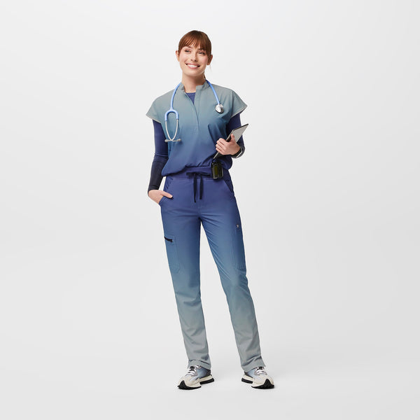 women's Ocean MistYola High-Rise Slim FREEx™ Lined -  Scrub Pant