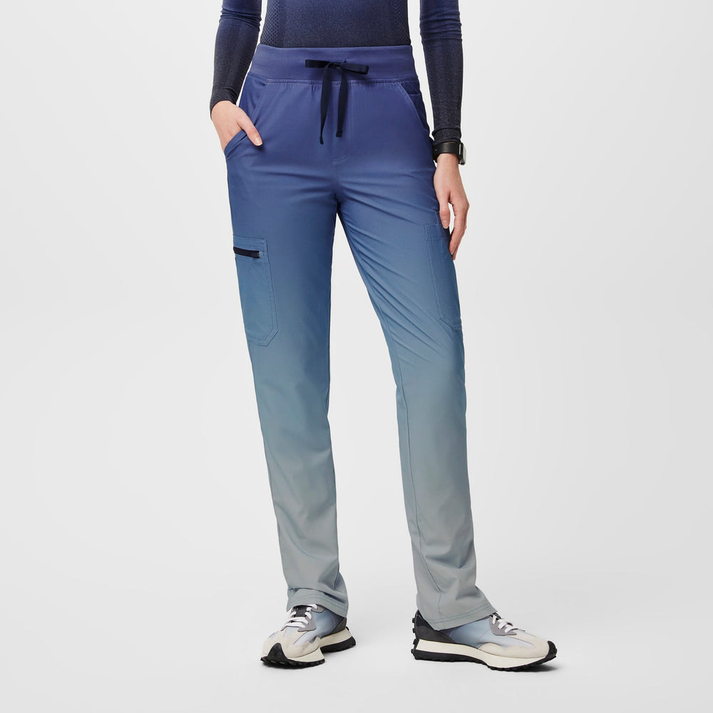 women's Ocean MistYola High-Rise Slim FREEx™ Lined - Petite  Scrub Pant