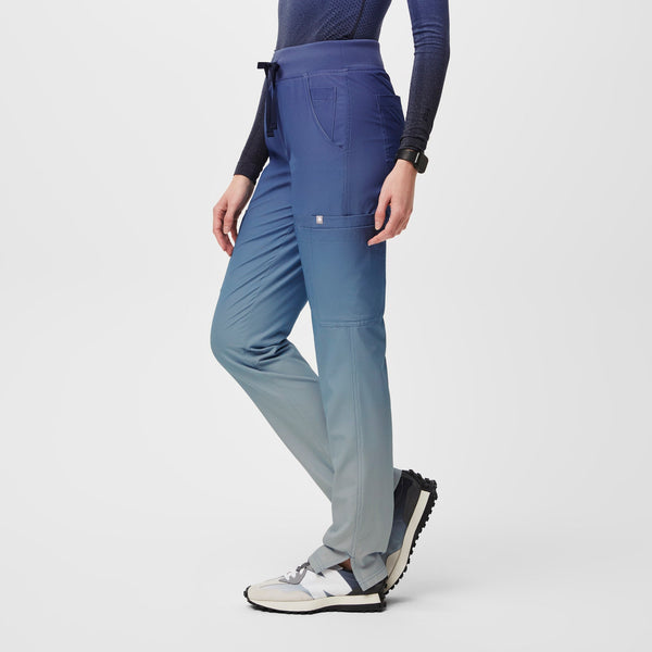 women's Ocean MistYola High-Rise Slim FREEx™ Lined - Petite  Scrub Pant