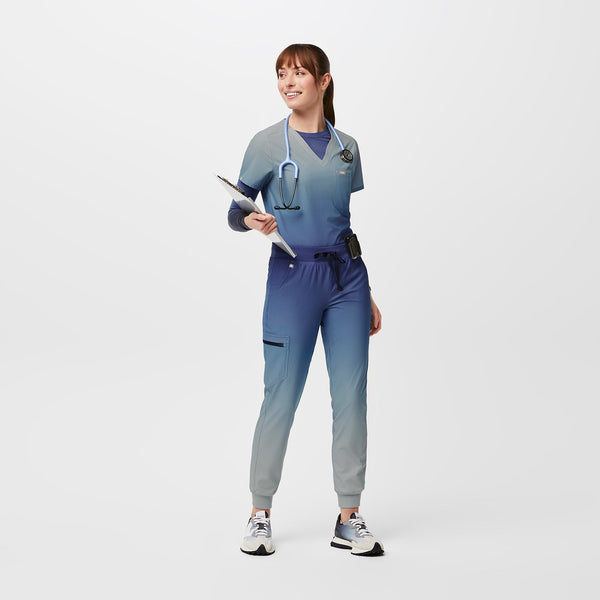 women's Ocean Mist Zamora™ FREEx™ Lined - Tall Jogger Scrub Pant