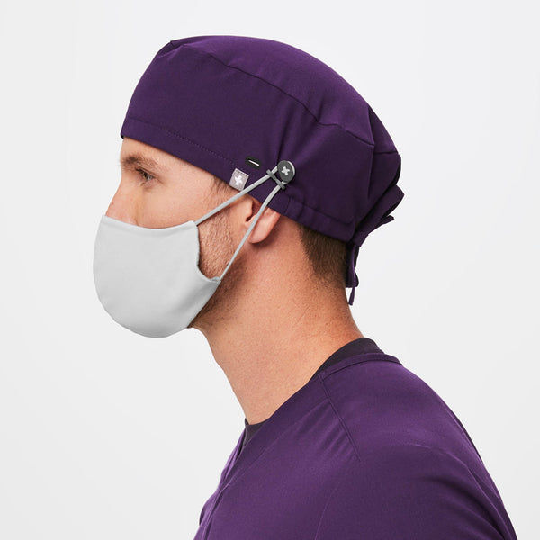 Purple Jam FIGS Scrub Cap With Buttonholes