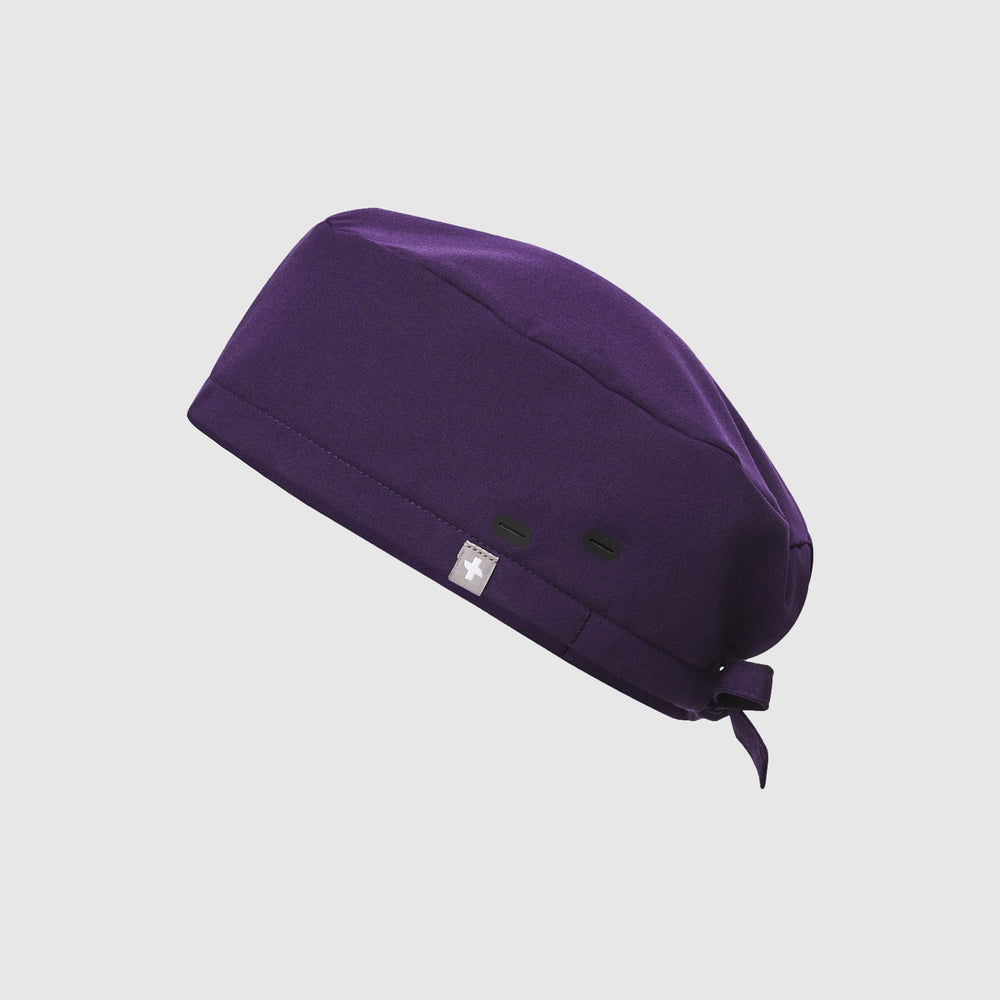 Purple Jam FIGS Scrub Cap With Buttonholes