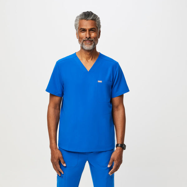 Men's Royal Blue Chisec™ -  Scrub Top (3XL - 6XL)