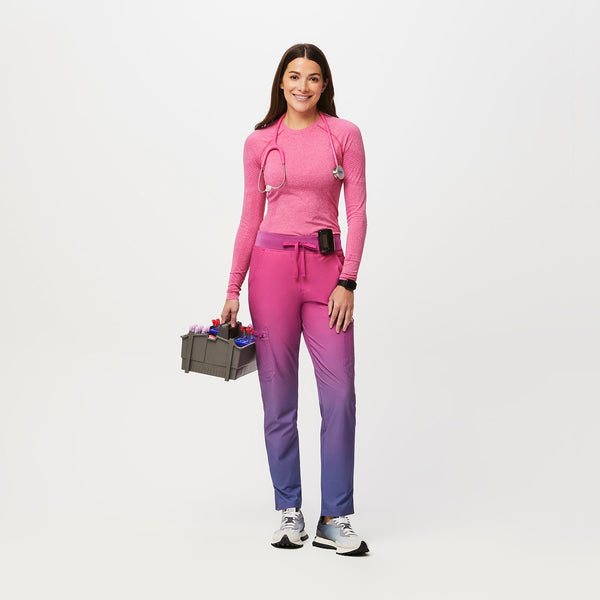 women's SunsetYola High-Rise Slim FREEx™ Lined- Petite  Scrub Pant