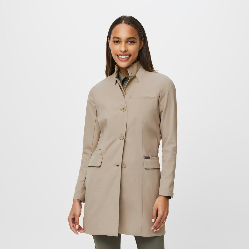 Women's Twill FIGSPRO™ High Collar Lab Coat