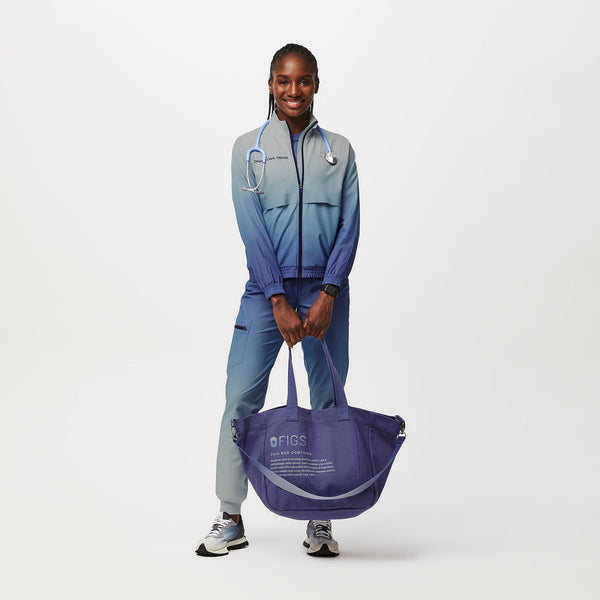 Dark Ocean Mist Laminated Tote