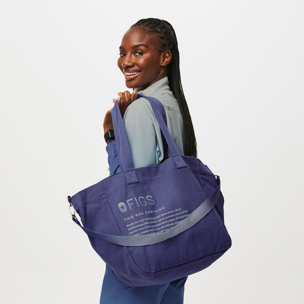 Dark Ocean Mist Laminated Tote