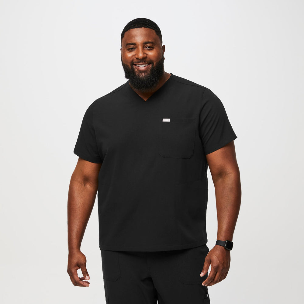 Men's Black Chisec™ -  Scrub Top (3XL - 6XL)