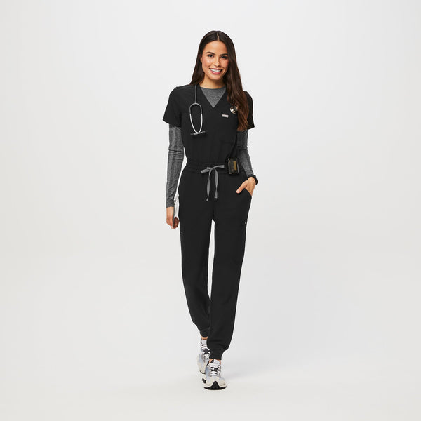 women's Black Uman High-Rise - Tall Jogger Scrub Pant