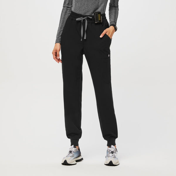 women's Black Uman High-Rise - Tall Jogger Scrub Pant