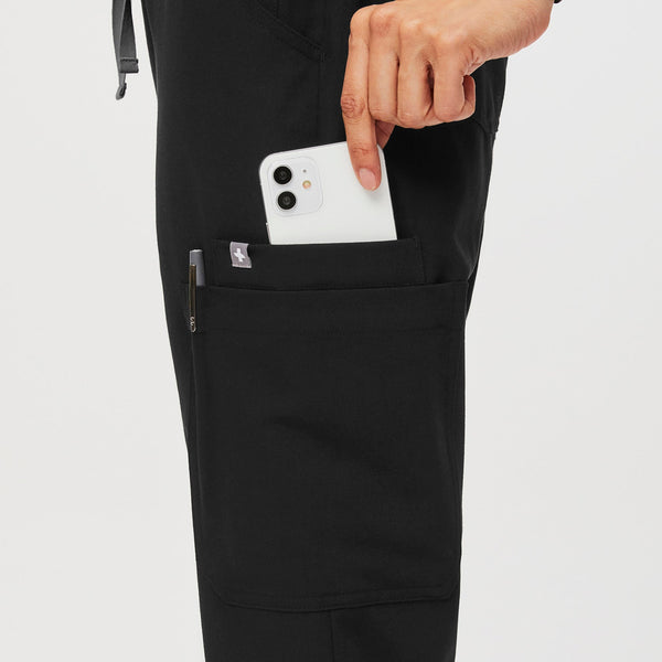 women's Black Uman High-Rise - Tall Jogger Scrub Pant