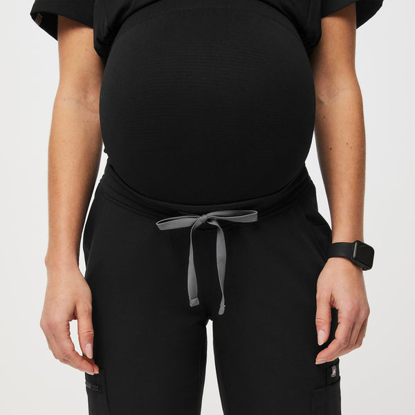 Women's Black Yola™ Maternity -  Scrub Pant