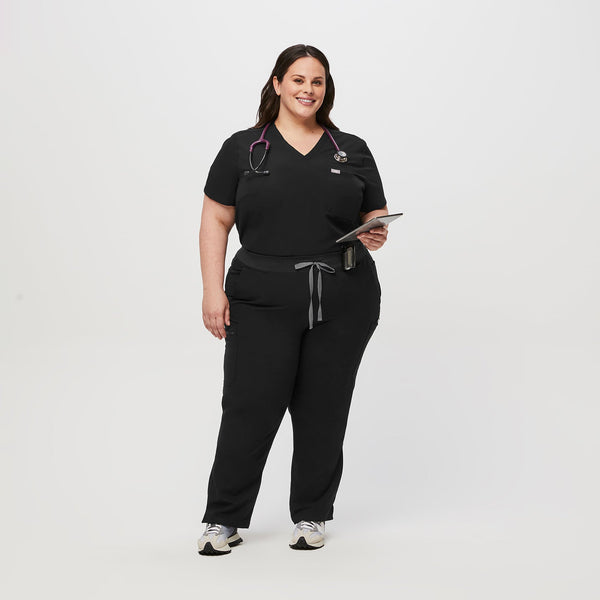 women's Black Yola Slim - Petite  Scrub Pant 2.0™ (3XL - 6XL)