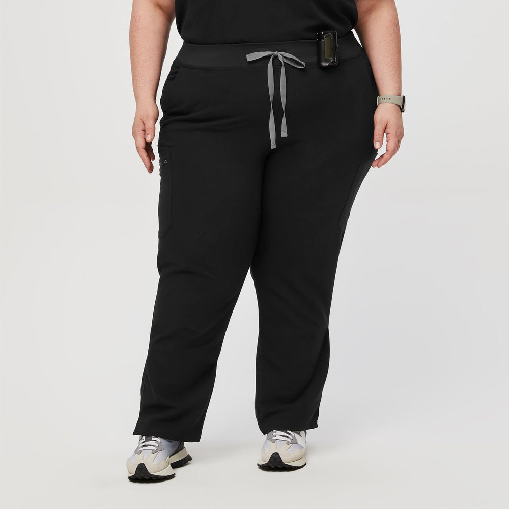 women's Black Yola Slim - Petite  Scrub Pant 2.0™ (3XL - 6XL)