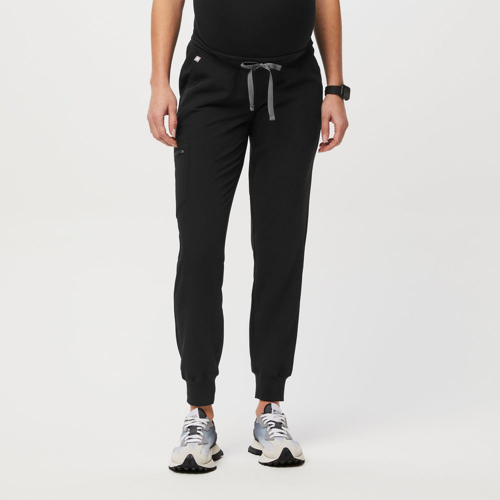 Women's Black Zamora™ Maternity - Jogger Scrub Pant