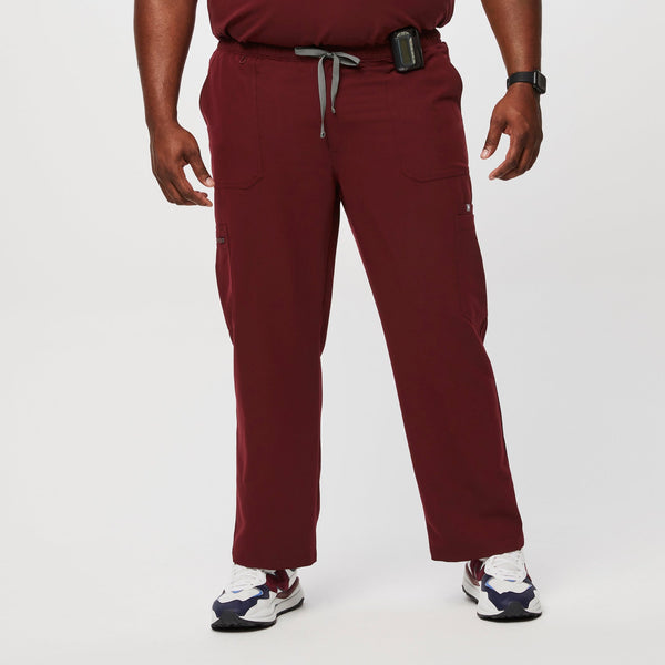 men's Burgundy Cairo - Short Straight-Leg Scrub Pant™ (3XL - 6XL)