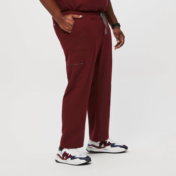 men's Burgundy Cairo - Short Straight-Leg Scrub Pant™ (3XL - 6XL)