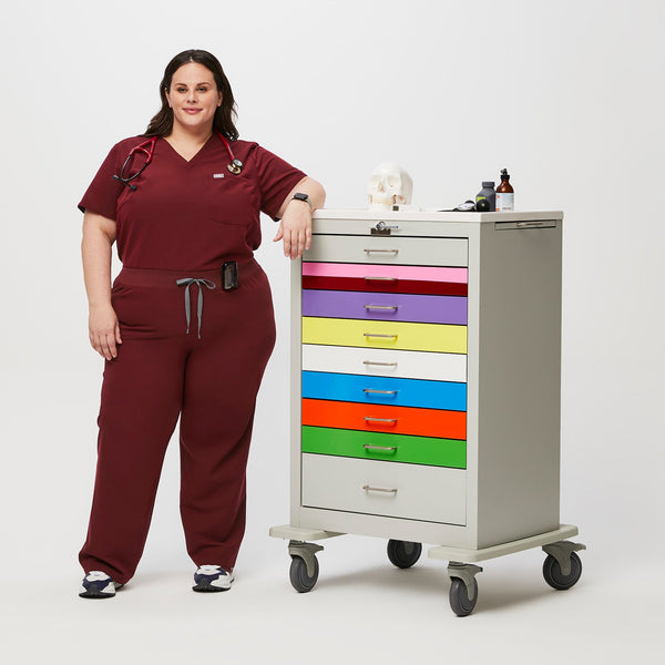 women's Burgundy Livingston - Tall Straight-Leg Scrub Pant™ (3XL - 6XL)