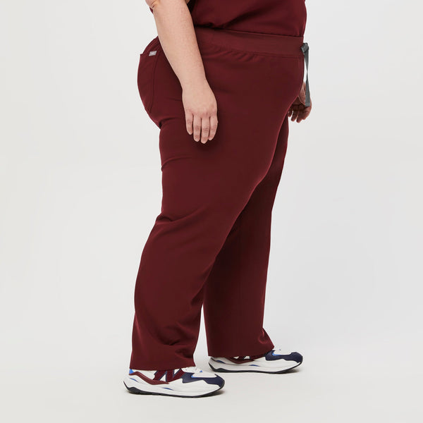 women's Burgundy Livingston - Tall Straight-Leg Scrub Pant™ (3XL - 6XL)
