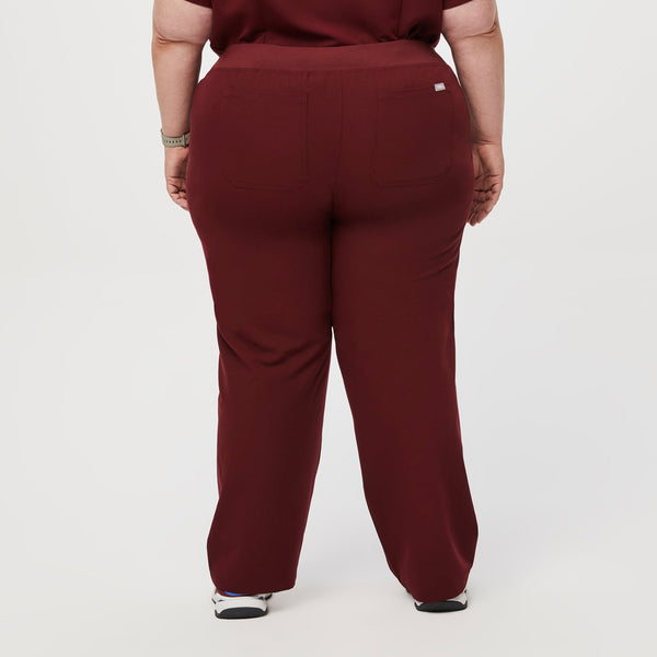 women's Burgundy Livingston - Tall Straight-Leg Scrub Pant™ (3XL - 6XL)