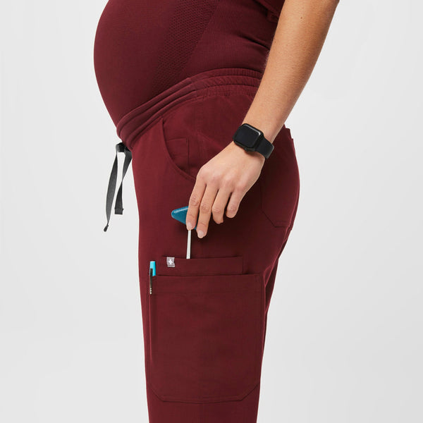 Women's Burgundy Yola™ Maternity - Slim  Pants