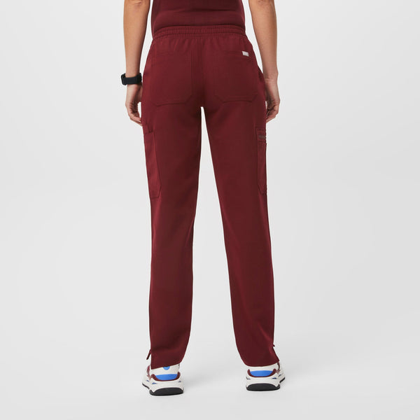 women's Burgundy Yola™ Maternity - Tall  Scrub Pant