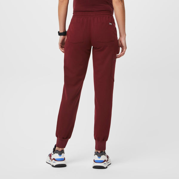 women's Burgundy Zamora™ Maternity - Tall Jogger Scrub Pant