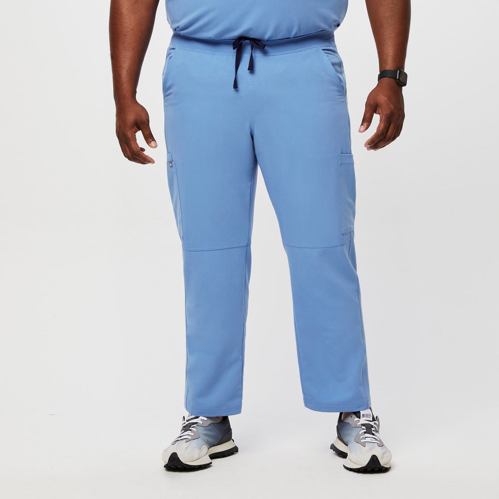 men's Ceil Blue Axim™ - Short Straight-Leg Scrub Pant (3XL - 6XL)